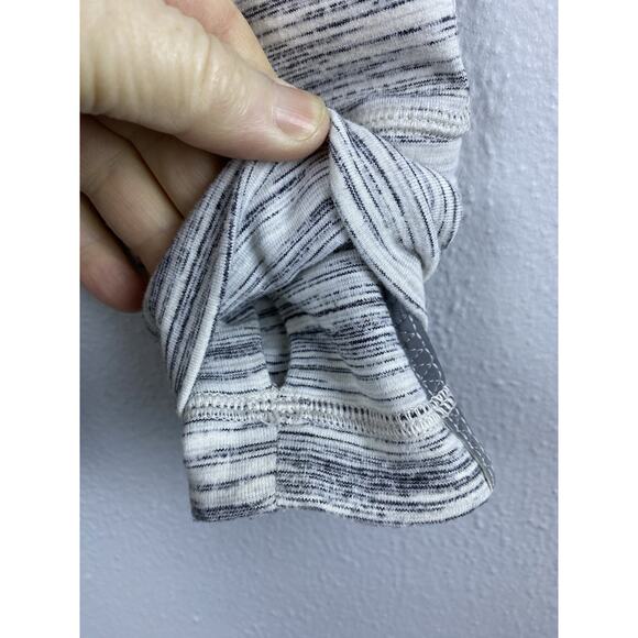Lululemon Think Fast Hoodie Pullover 4 Space Dye Blk White Multi Silverspoon - Picture 2 of 9